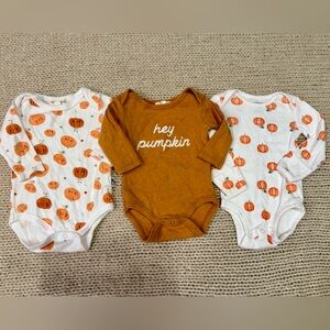 Pumpkin-Themed Kids One Piece Set